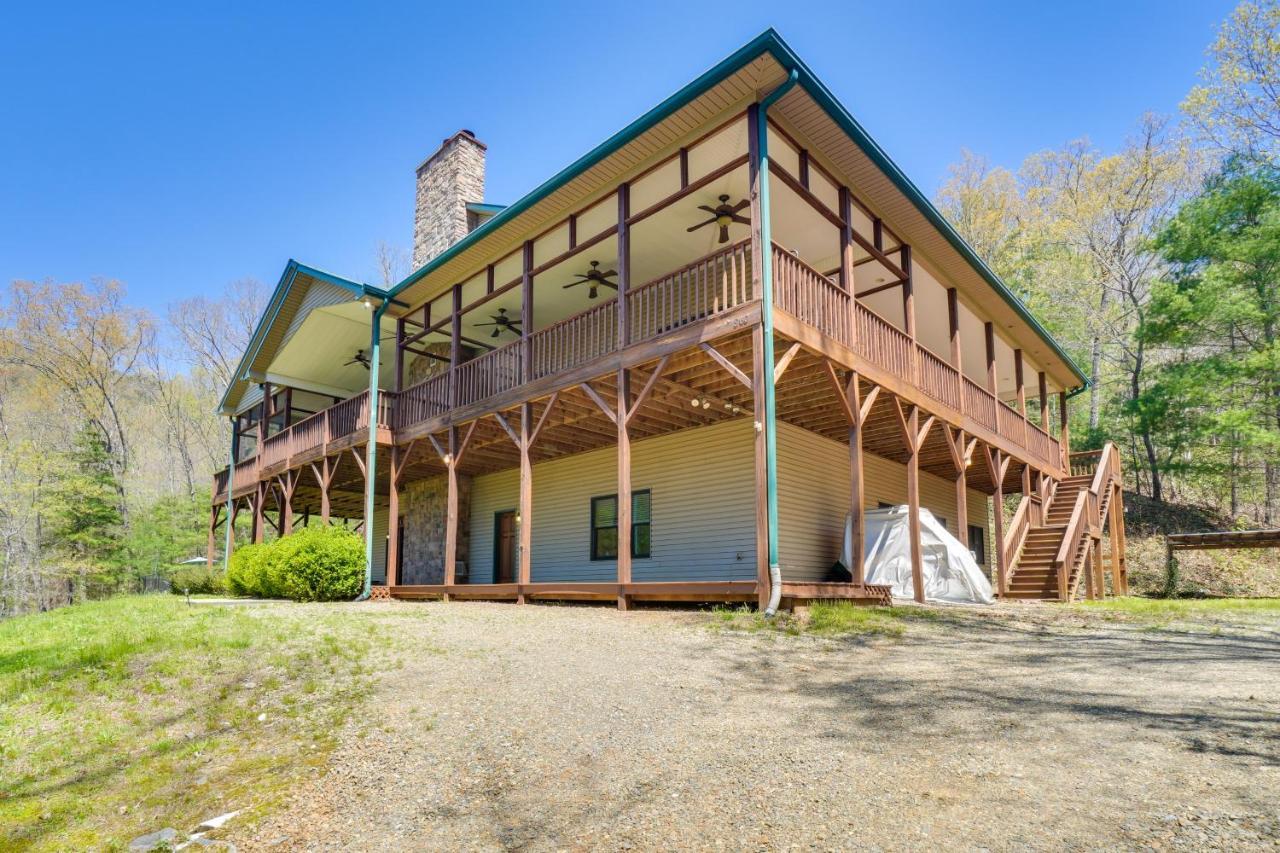 Expansive Home On 16 Acres With Smoky Mountain Views Murphy Luaran gambar